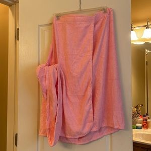 Bath Towel Wrap with Hair Towel